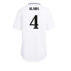 Real Madrid David Alaba #4 kläder Kvinnor 2022-23 Hemmatröja Kortärmad